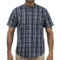 Camisa de Cuadros Azul con Manga Corta 2410224