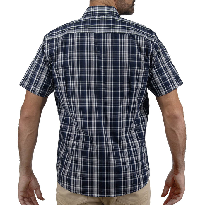 Camisa de Cuadros Azul con Manga Corta 2410224