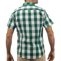Camisa Cuadros Verde con Manga Corta 2410226