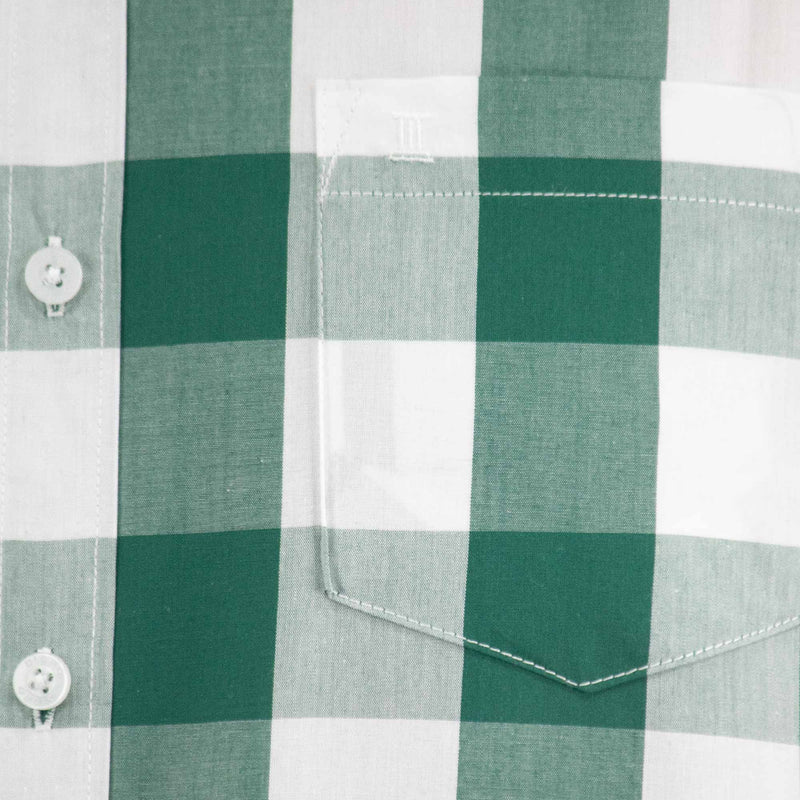 Camisa Cuadros Verde con Manga Corta 2410226