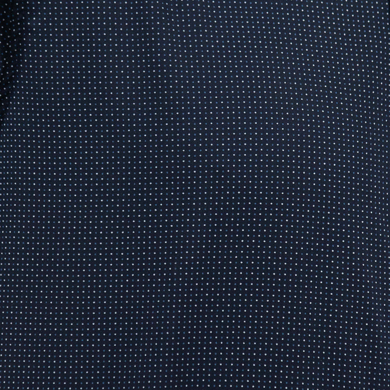 Camisa de Manga Corta Azul con Estampado 2410229