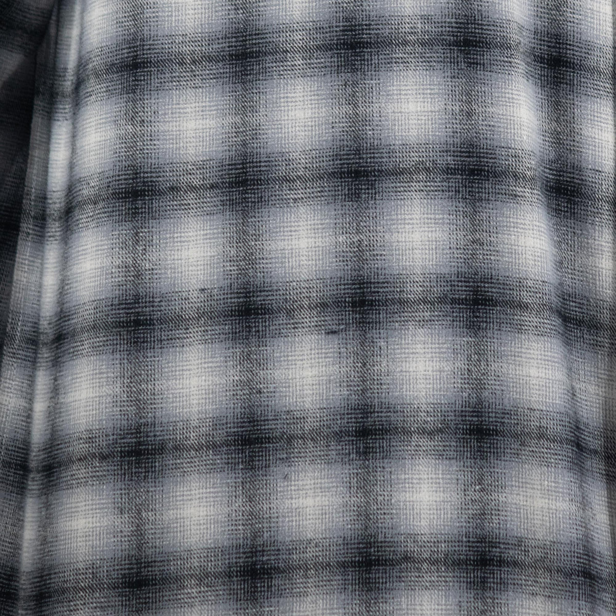 Camisa de Franela de Cuadros Gris Manga Larga 100% Algodón 2410265