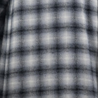 Camisa de Franela de Cuadros Gris Manga Larga 100% Algodón 2410265