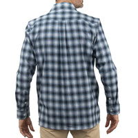 Camisa de Franela de Cuadros Azul con Manga Larga 100% Algodón 2410266