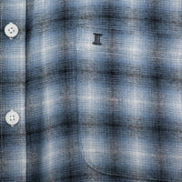 Camisa de Franela de Cuadros Azul con Manga Larga 100% Algodón 2410266
