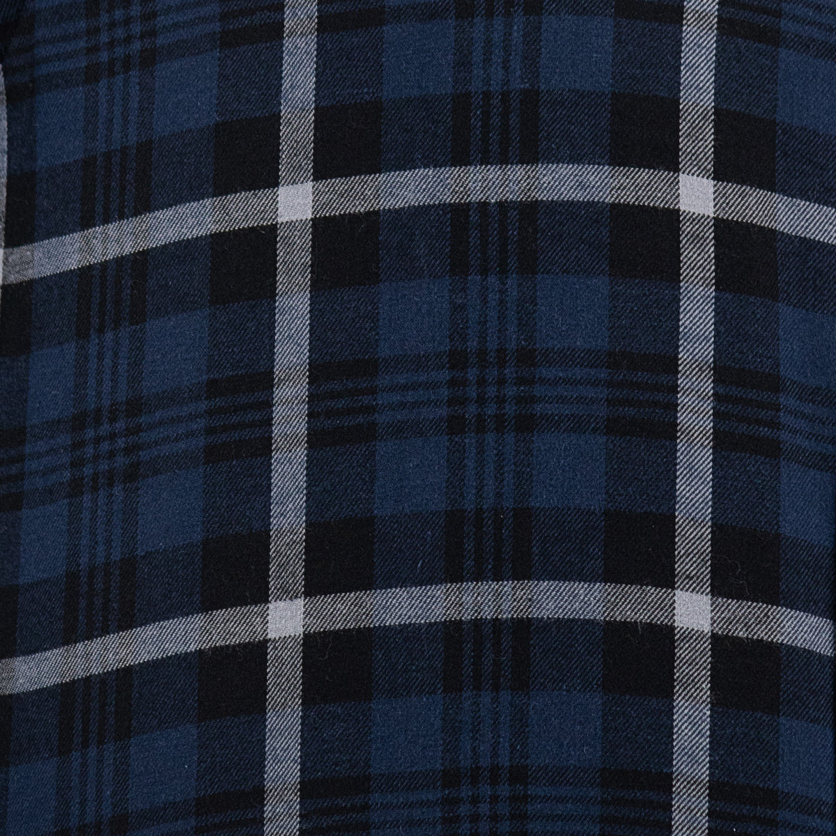 Camisa de Franela de Cuadros Azul con Manga Larga 2410272