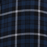 Camisa de Franela de Cuadros Azul con Manga Larga Talla Extra 2410272