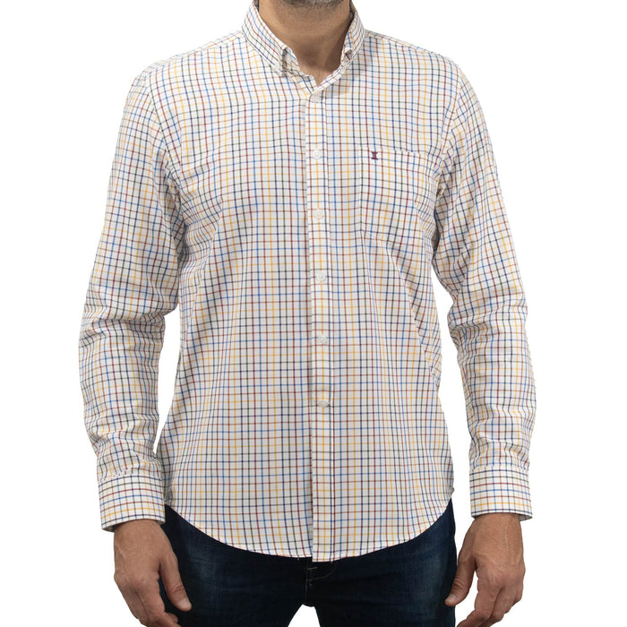 Camisa Bambú de Cuadros Multicolor con Manga Larga 2413015