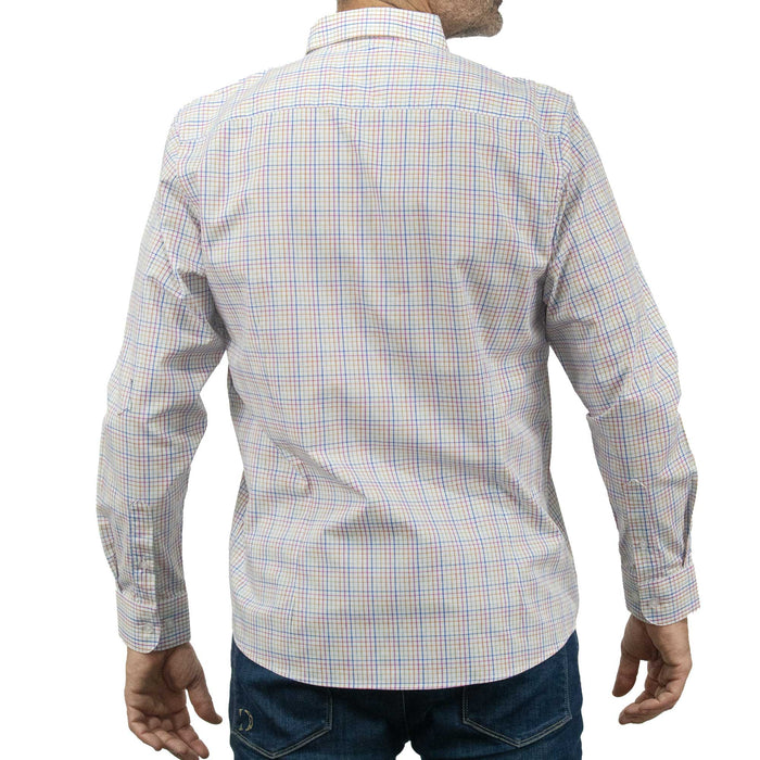 Camisa de Manga Larga Cuadros Multicolor 100% Algodón 2413033