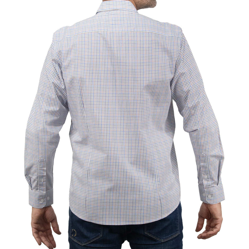 Camisa de Manga Larga Cuadros Multicolor 100% Algodón 2413034