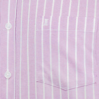 Camisa Rayas Morado con Manga Corta 100% Algodón 2416116