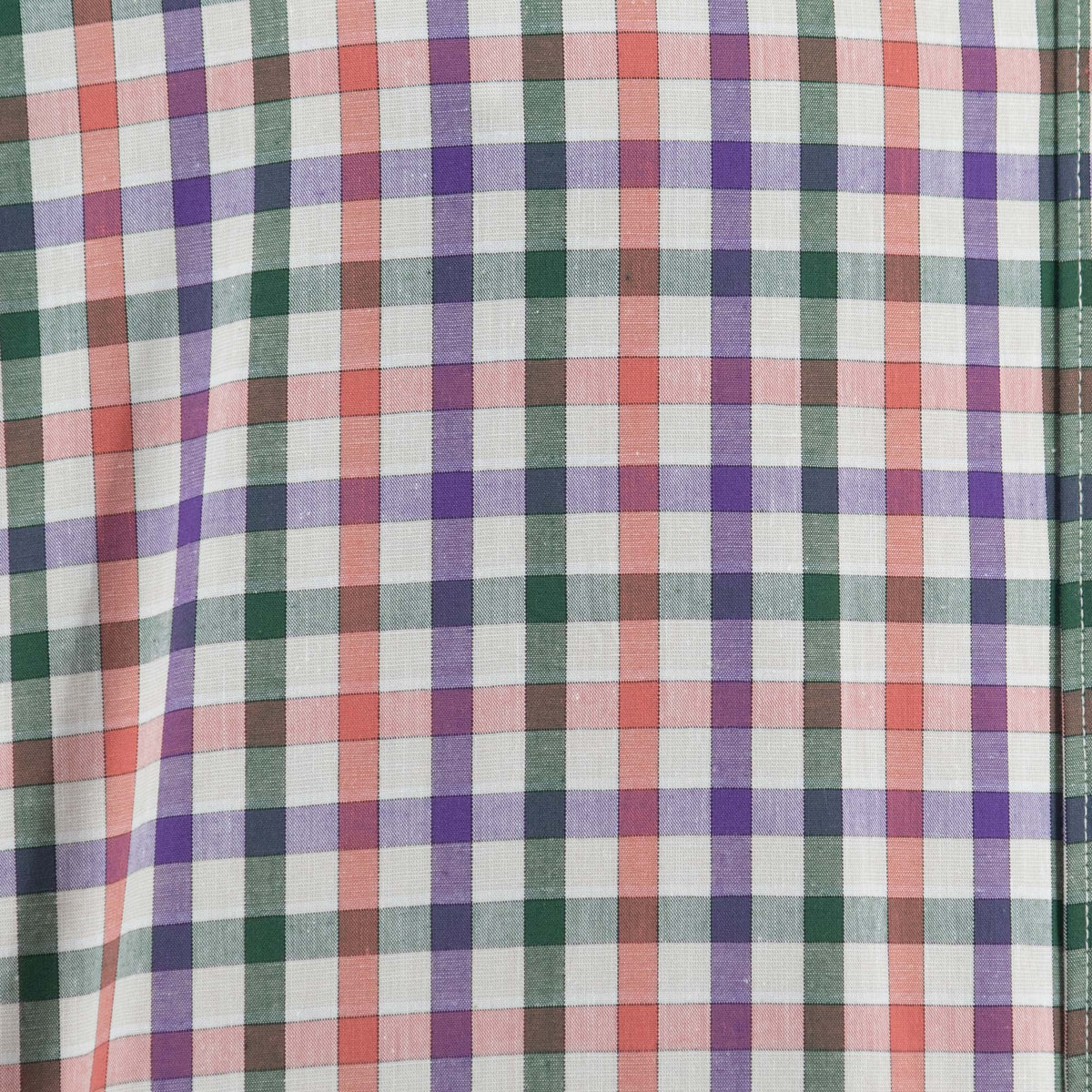Camisa de Cuadros Multicolor con Manga Larga 100% Algodón Talla Extra 2501004