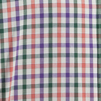 Camisa de Cuadros Multicolor con Manga Larga 100% Algodón Talla Extra 2501004