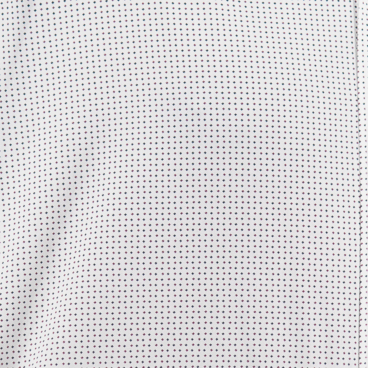 Camisa Blanca con Estampado de Manga Larga 100% Algodón Talla Extra 2502009