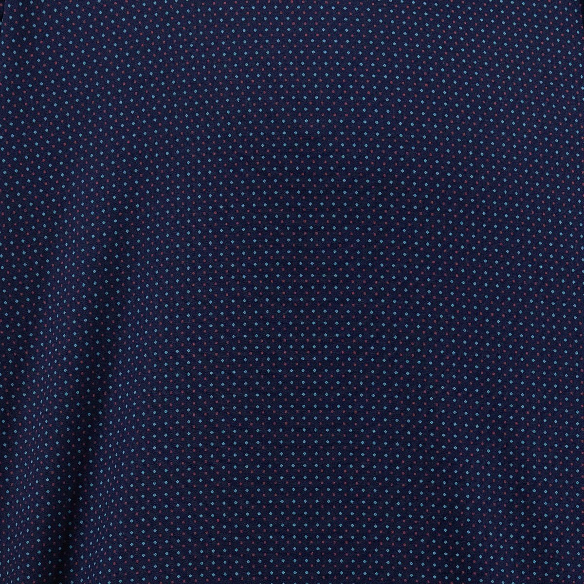Camisa Azul con Estampado de Manga Corta 100% Algodón Talla Extra 2502018