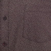 Camisa Café con Estampado de Manga Larga 100% Algodón Talla Extra 2504030