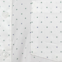 Camisa con Estampado Blanca de Manga Corta 100% Algodón 2505027