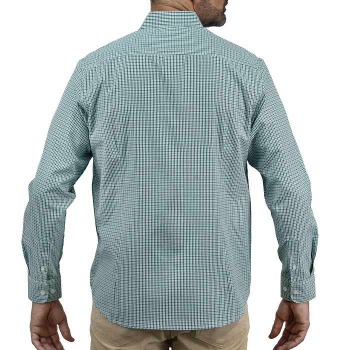 Camisa de Cuadros Verde con Manga Larga 2505030
