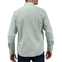 Camisa Lisa Verde con Manga Larga 100% Algodón 2505041