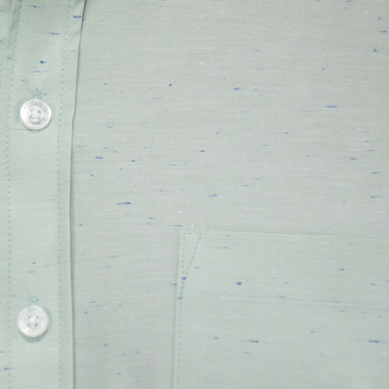 Camisa Lisa Verde con Manga Larga 100% Algodón 2505041