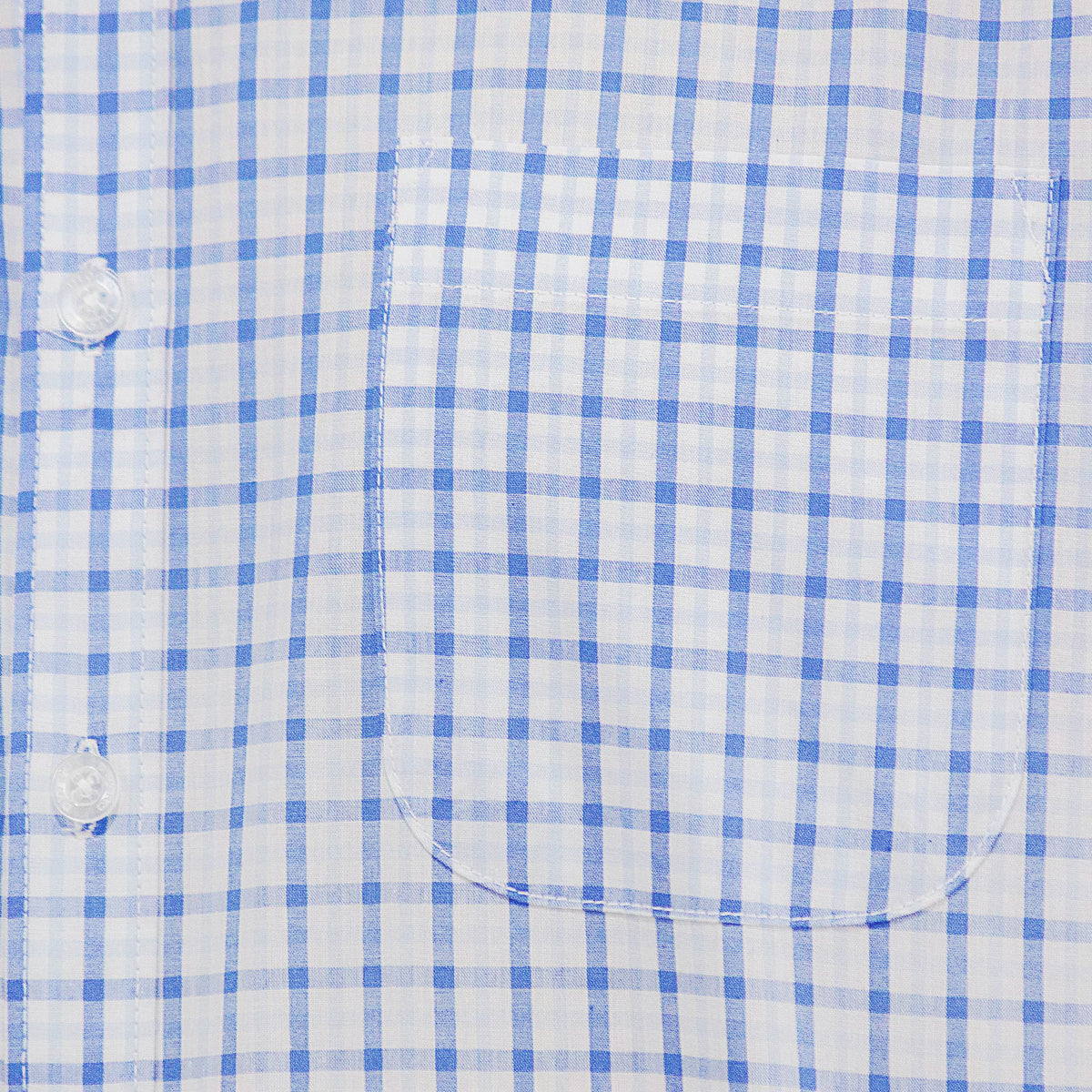 Camisa de Manga Corta Cuadros Azul 100% Algodón 2505048