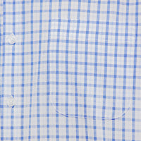 Camisa de Manga Corta Cuadros Azul 100% Algodón 2505048