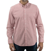 Camisa Roja de Cuadros con Manga Larga 100% Algodón 2505049