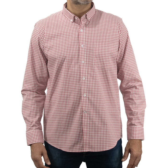 Camisa Roja de Cuadros con Manga Larga 100% Algodón 2505049