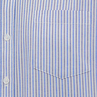 Camisa Rayas Azul con Manga Larga 100% Algodón 2505053