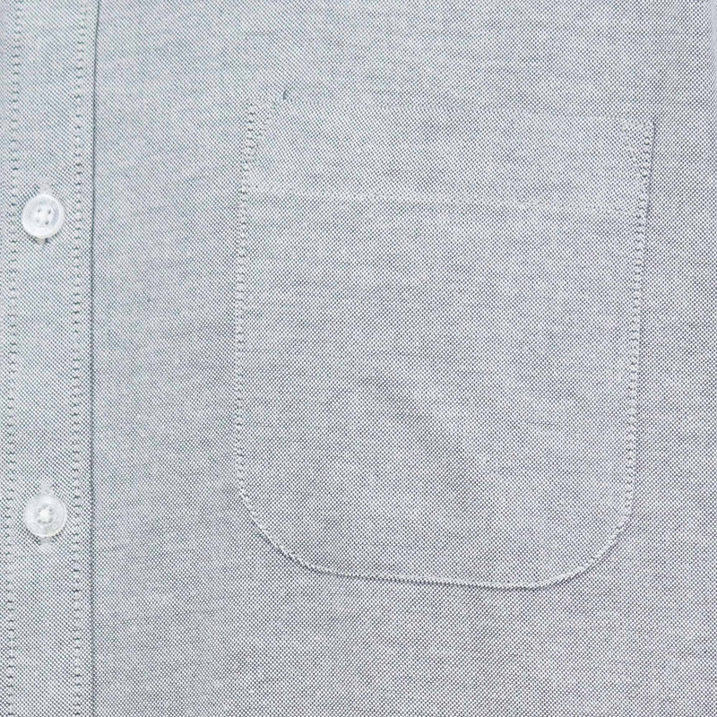 Camisa Gris Lisa con Manga Larga 100% Algodón 2505054