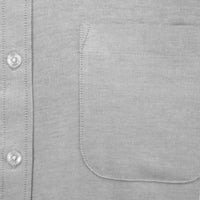 Camisa Lisa Gris con Manga Larga 100% Algodón 2505055