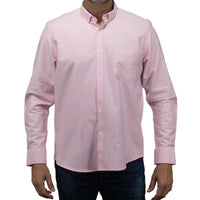 Camisa Lisa Rosa con Manga Larga 100% Algodón 2505056