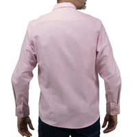 Camisa Lisa Rosa con Manga Larga 100% Algodón 2505056