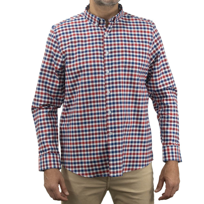 Camisa de Cuadros Roja con Manga Larga 100% Algodón 2505057