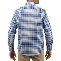 Camisa de Manga Larga Cuadros Azul 100% Algodón 2505058