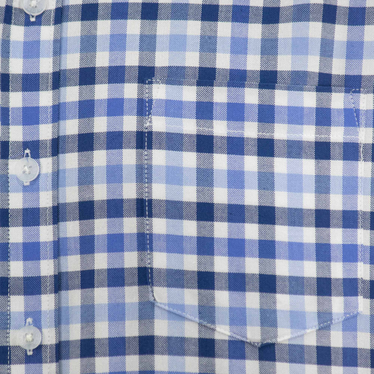 Camisa de Manga Larga Cuadros Azul 100% Algodón 2505058