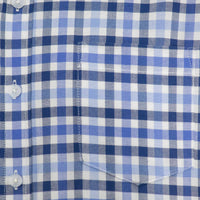 Camisa de Manga Larga Cuadros Azul 100% Algodón 2505058