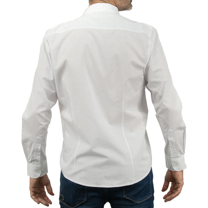 Camisa Lisa Blanca con Manga Larga 100% Algodón 2505065