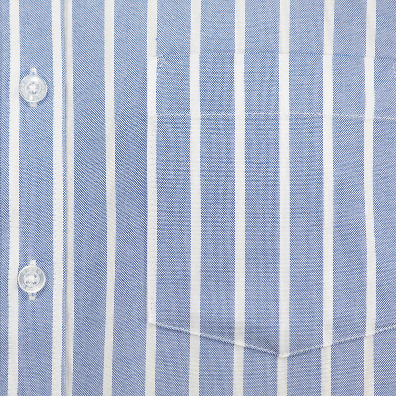 Camisa Rayas Azul con Manga Larga 100% Algodón 2505069
