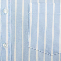 Camisa Rayas Azul con Manga Larga 100% Algodón 2505071