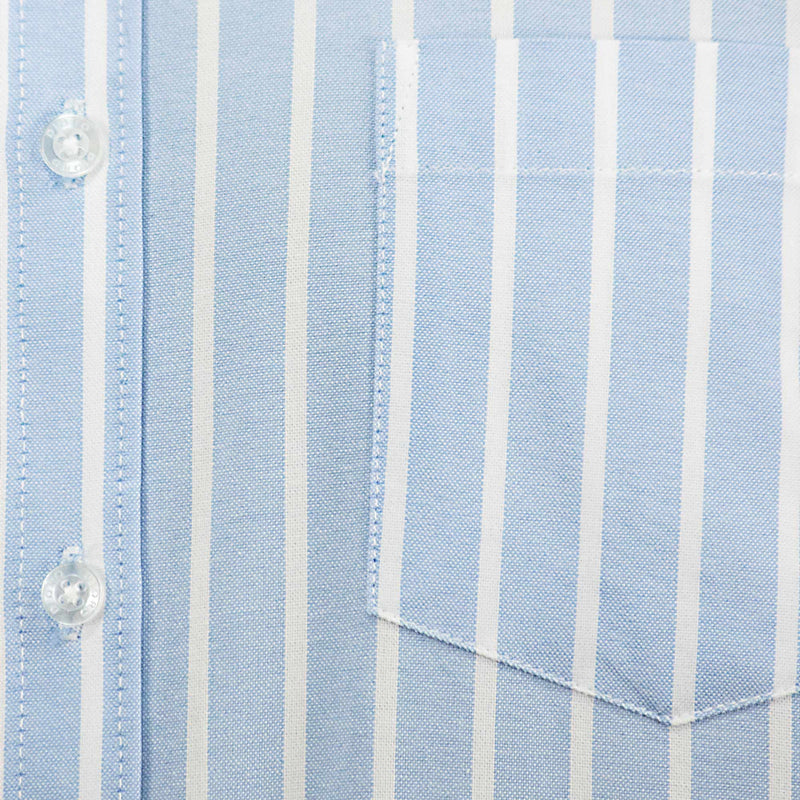Camisa Rayas Azul con Manga Larga 100% Algodón 2505071