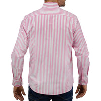 Camisa Rayas Rosa con Manga Larga 100% Algodón 2505074