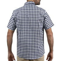 Camisa de Cuadros Azul con Manga Corta 100% Algodón 2505079