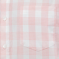 Camisa Cuadros Blanca con Manga Corta 100% Algodón 2505082