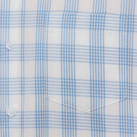 Camisa Cuadros Azul con Manga Corta 100% Algodón 2505083