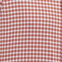 Camisa de Cuadros Naranja con Manga Corta 100% Algodón 2505090