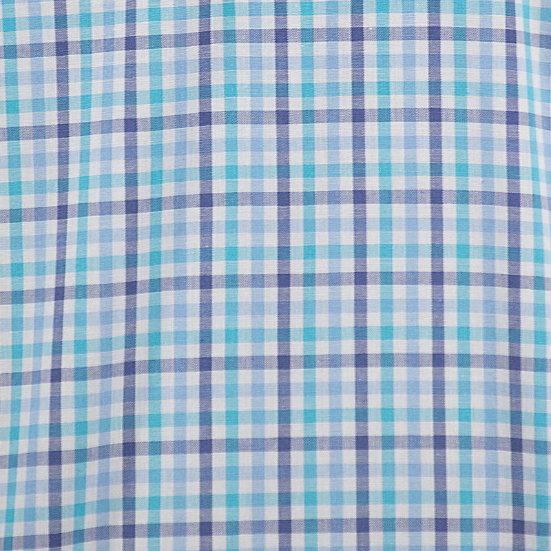 Camisa de Cuadros Azul con Manga Larga 100% Algodón 2505095