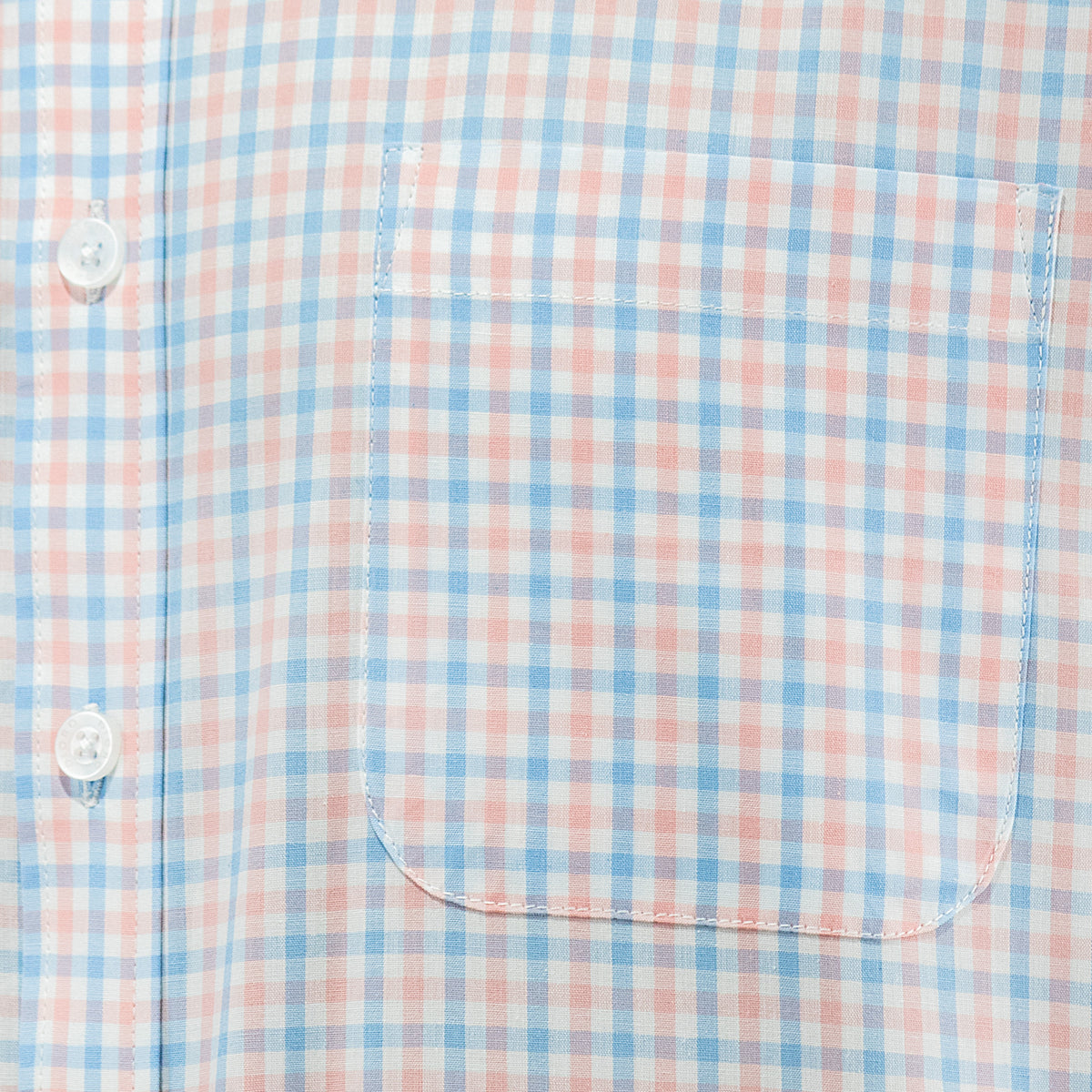 Camisa Cuadros Blanca con Manga Corta 100% Algodón 2505097
