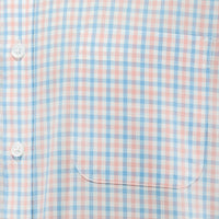 Camisa Cuadros Blanca con Manga Corta 100% Algodón 2505097
