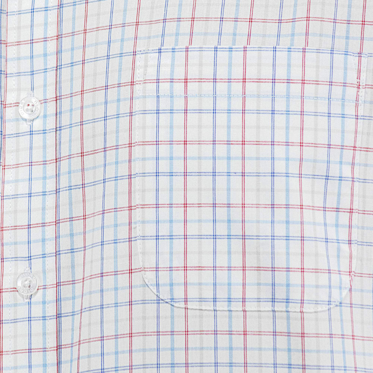 Camisa Cuadros Blanca con Manga Larga 100% Algodón 2506099
